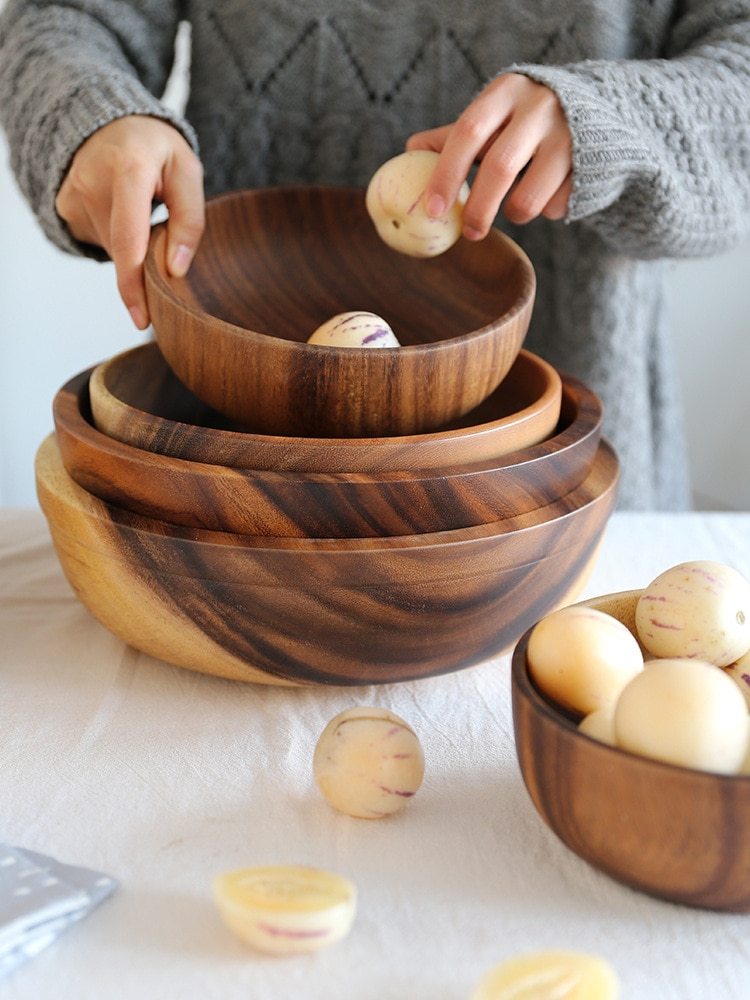 Mystic Wooden Bowl: A Timeless Treasure for Your Table - Two Broke Witches