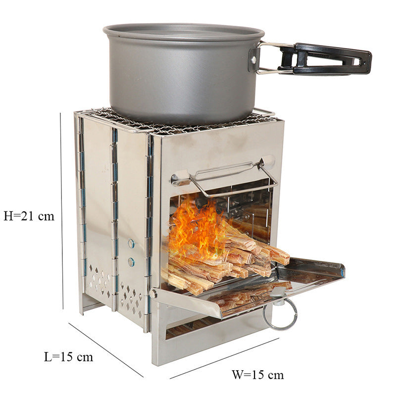 Mystic Flames Portable Camping Wood Stove – A Witch’s Essential for Outdoor Alchemy 🔥✨ - Two Broke Witches