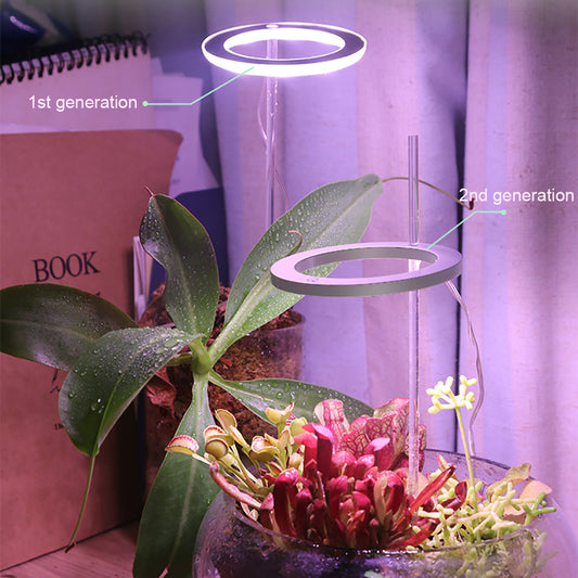 Enchanted Halo Grow Light – Full Spectrum USB Phytolamp for Magical Plants