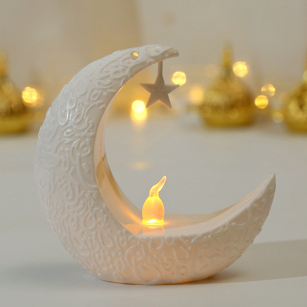 Celestial Glow: Star & Moon Candlestick Lantern for Mystical Illumination - Two Broke Witches