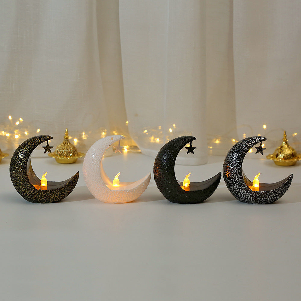 Celestial Glow: Star & Moon Candlestick Lantern for Mystical Illumination - Two Broke Witches