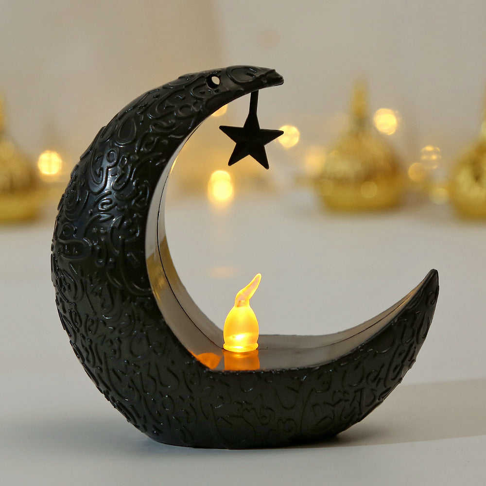 Celestial Glow: Star & Moon Candlestick Lantern for Mystical Illumination - Two Broke Witches