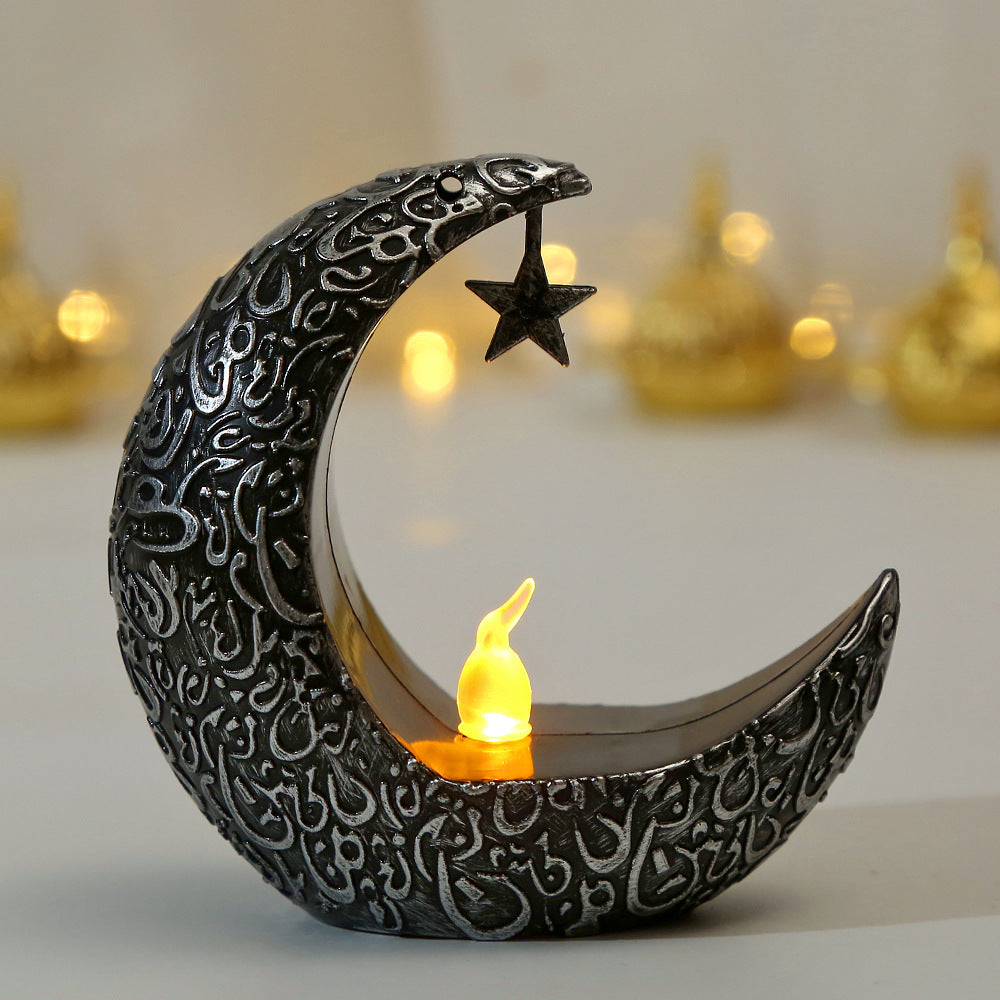 Celestial Glow: Star & Moon Candlestick Lantern for Mystical Illumination - Two Broke Witches